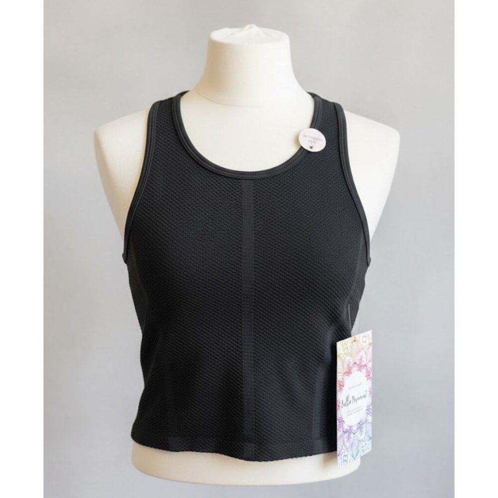 Bella Movement Slimming Fit Tank - Black - S/M - NWT‎ - Seamless Ribbed Top